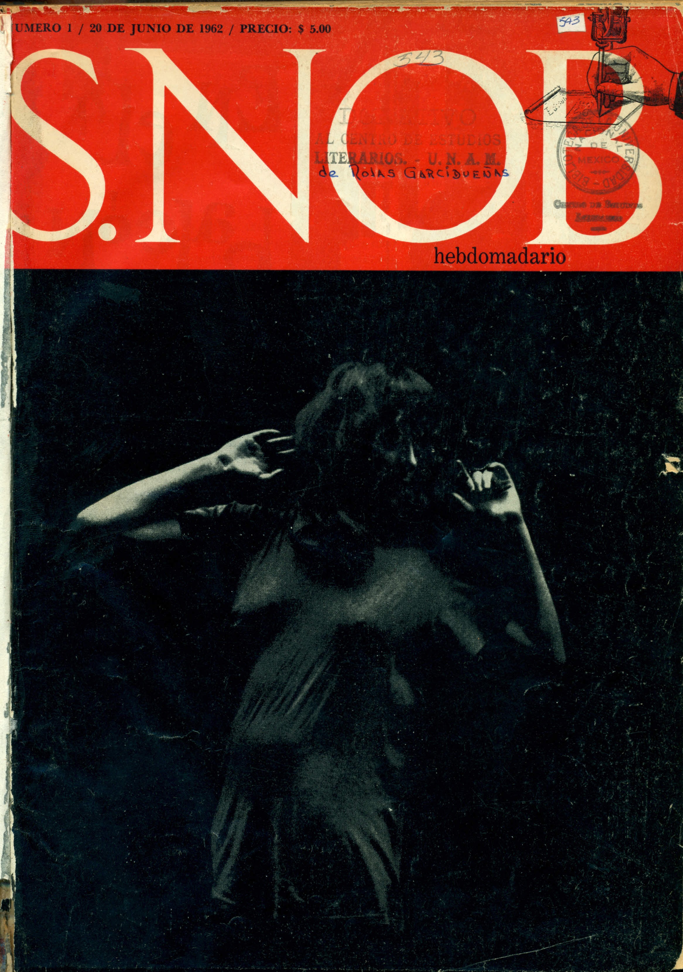 Cover Image: Kati Horna, S.NOB #1 cover, 1962, ink on paper. Instituto de Investigaciones Filológicas, Mexico City, Mexico